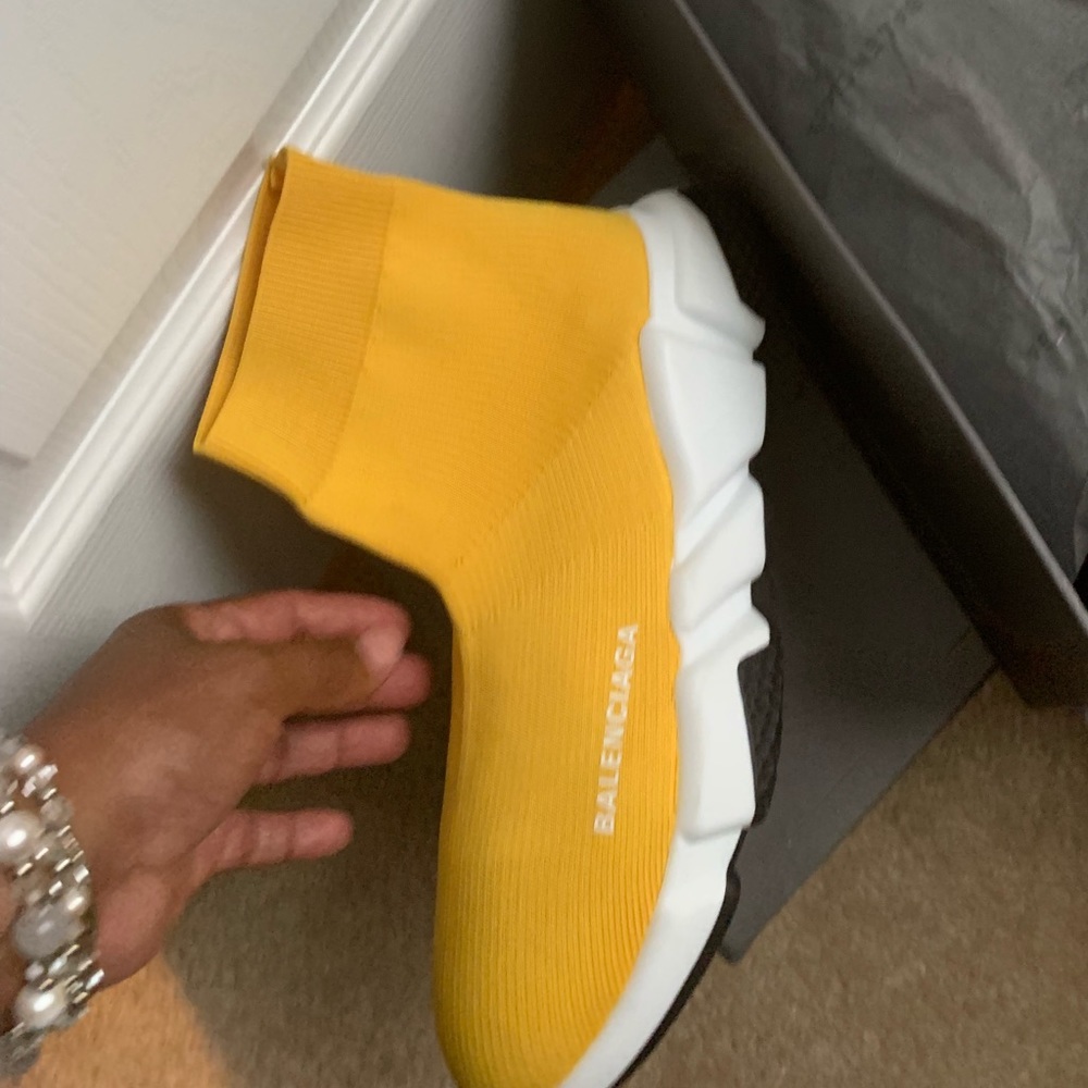 New Balenciaga yellow sneakers